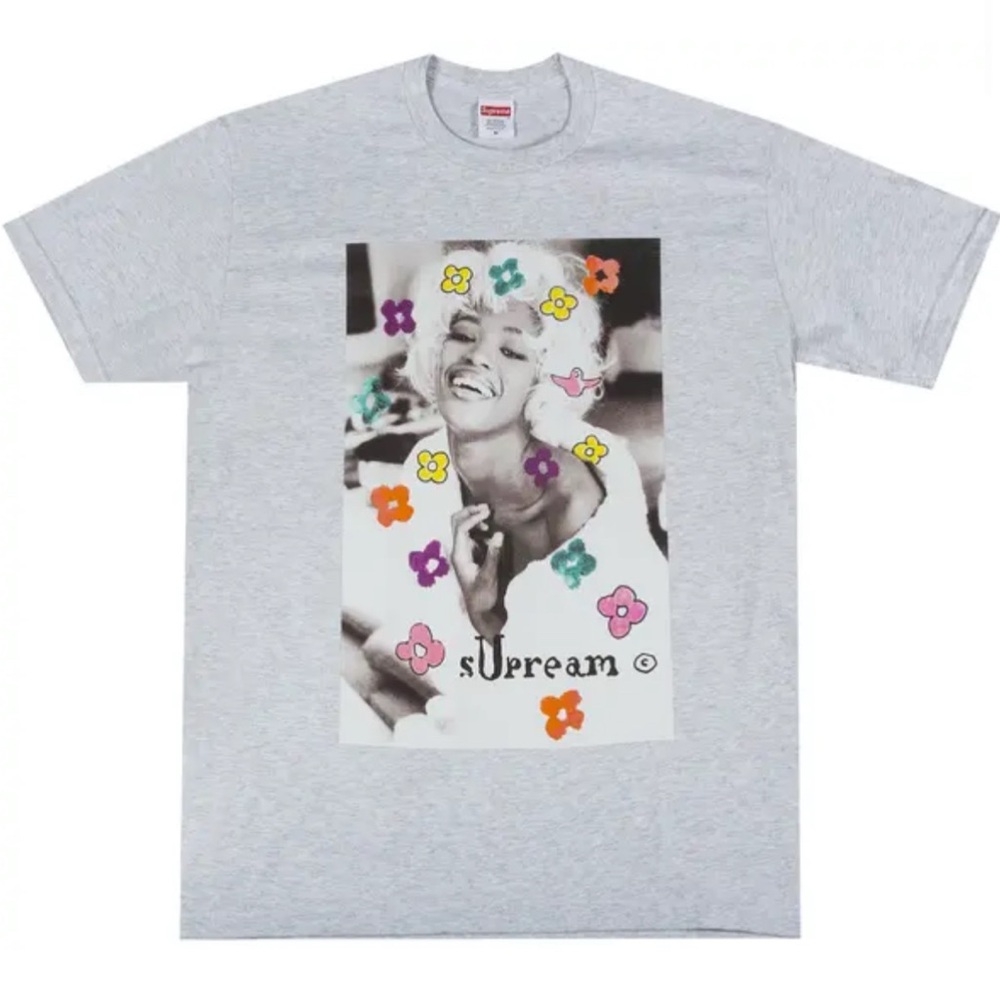 Supreme Naomi Tee Ash Grey SS20 Artistic Graphic Short Sleeve Tee
